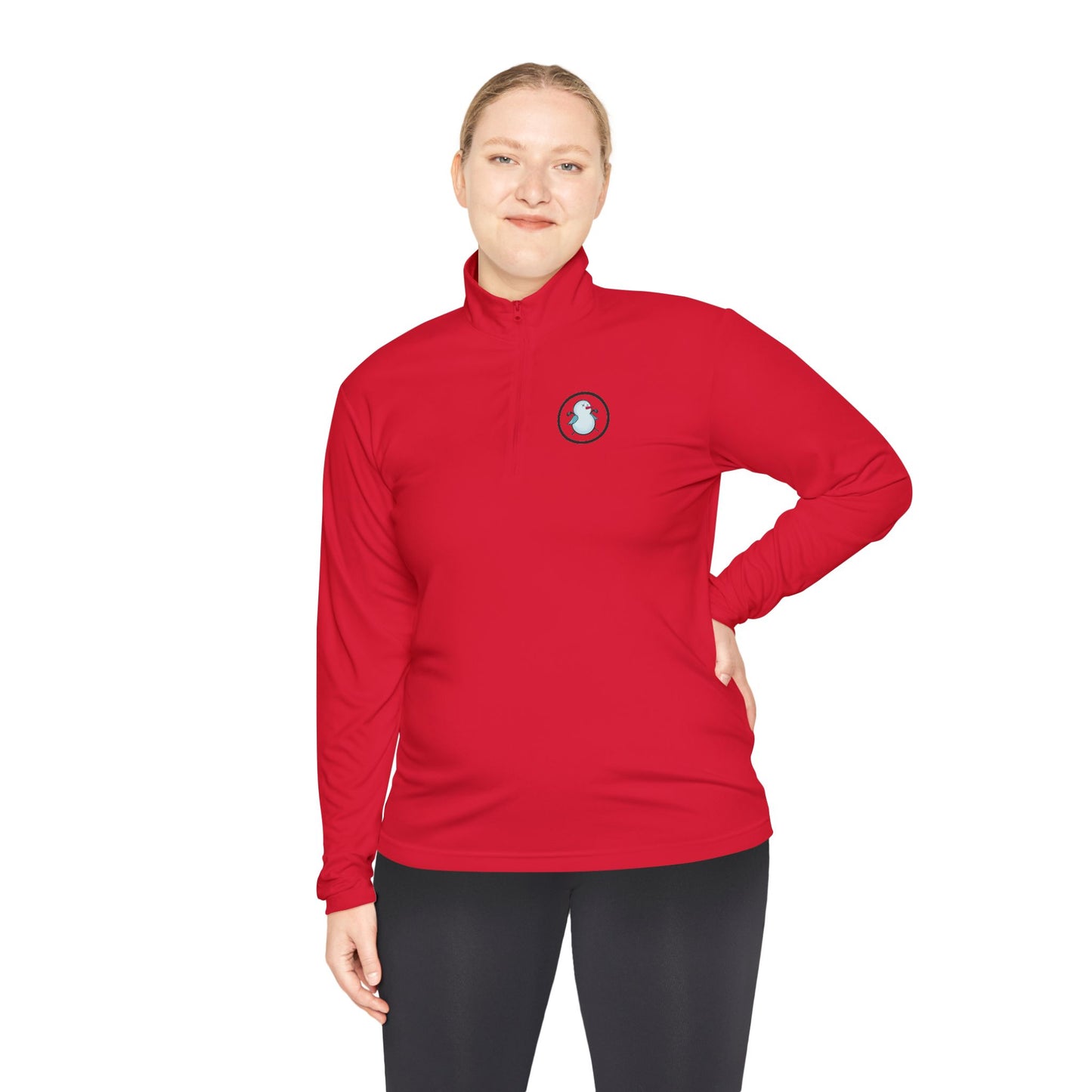 Birdie Snowman Unisex Quarter-Zip Pullover