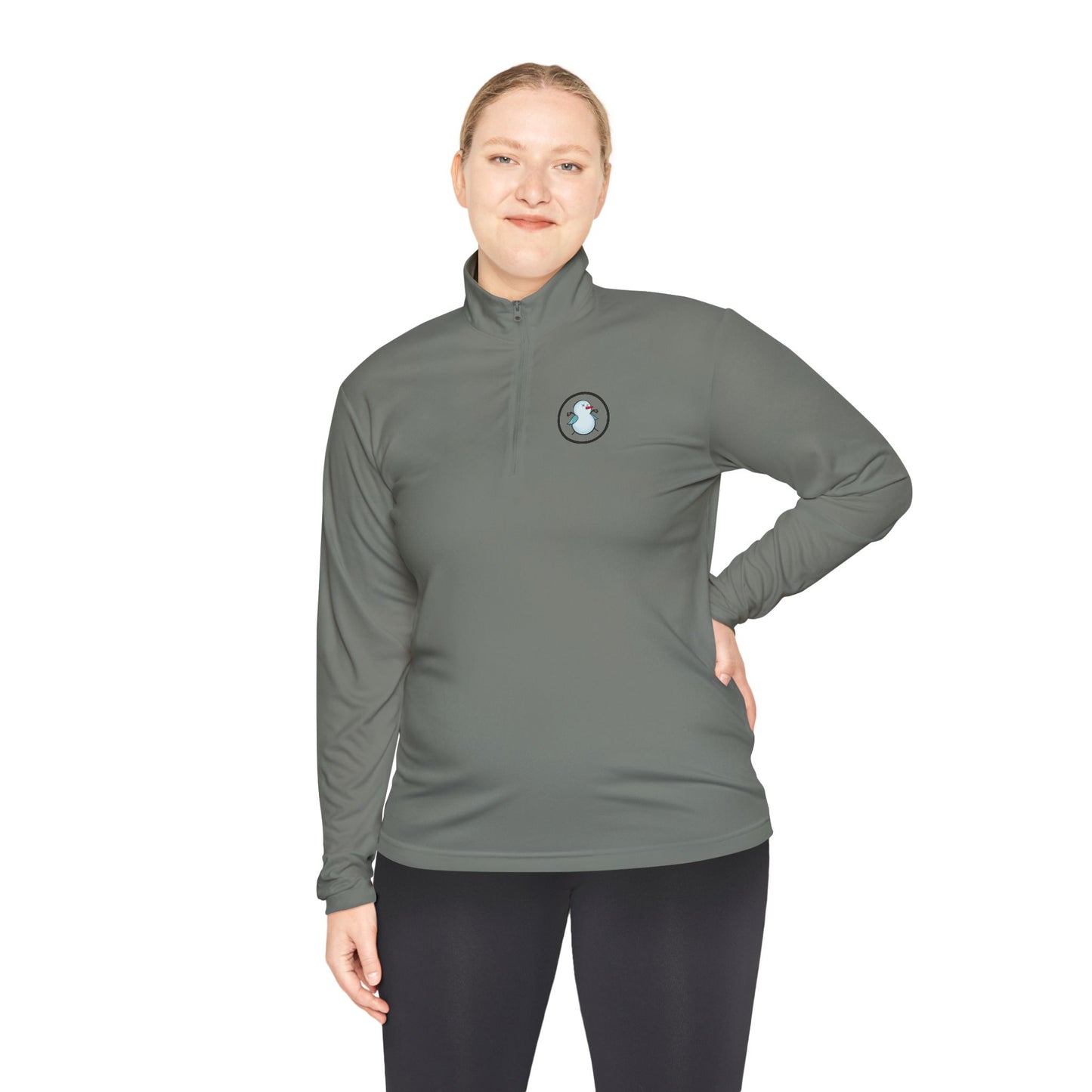 Birdie Snowman Unisex Quarter-Zip Pullover