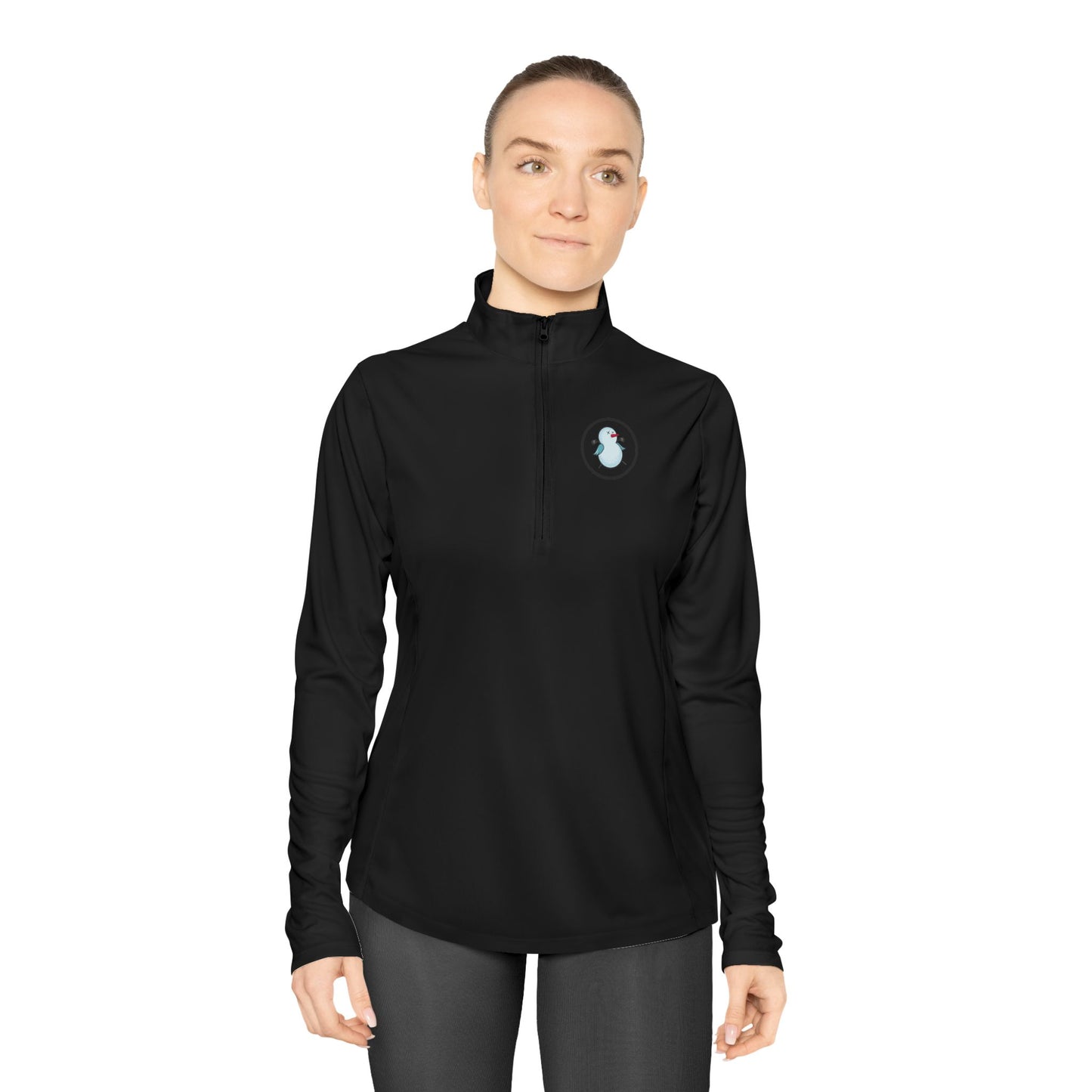 Birdie Snowman Ladies Performance Quarter-Zip Pullover