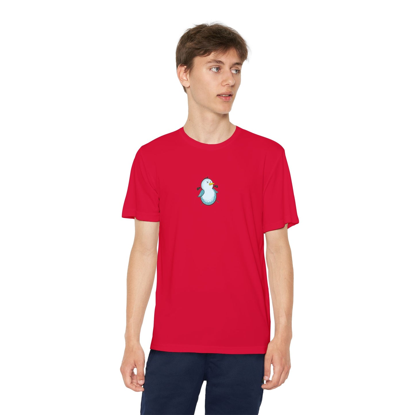 Birdie Snowman Youth Sports Tee