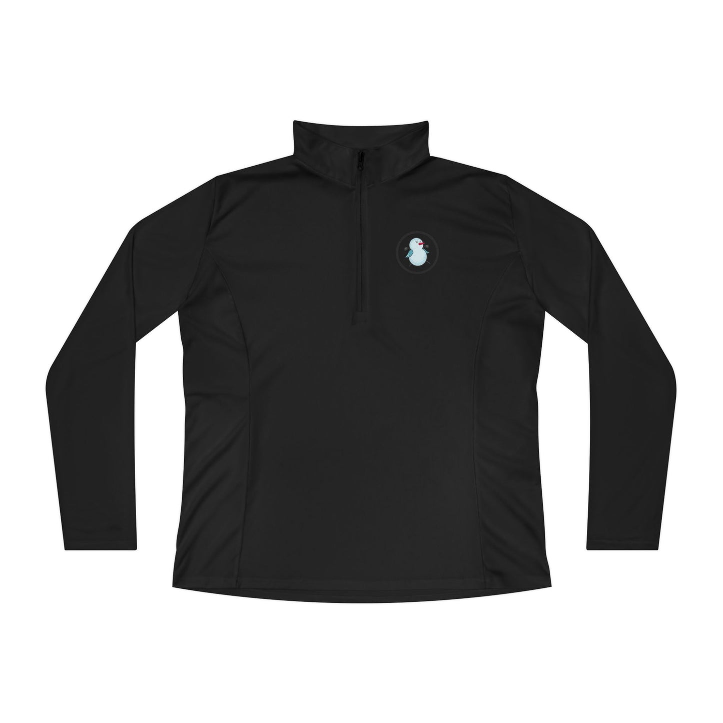 Birdie Snowman Ladies Performance Quarter-Zip Pullover