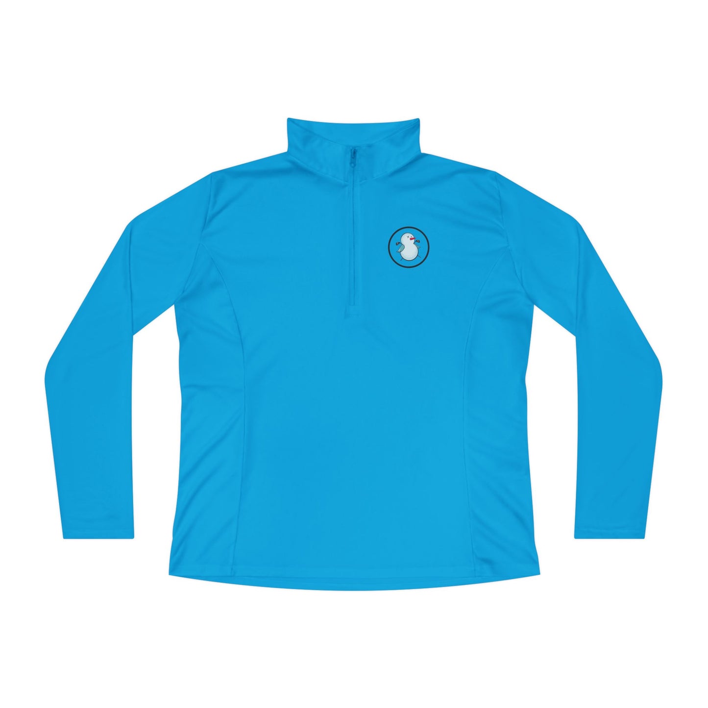 Birdie Snowman Ladies Performance Quarter-Zip Pullover