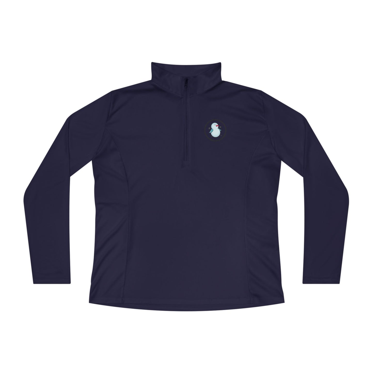 Birdie Snowman Ladies Performance Quarter-Zip Pullover