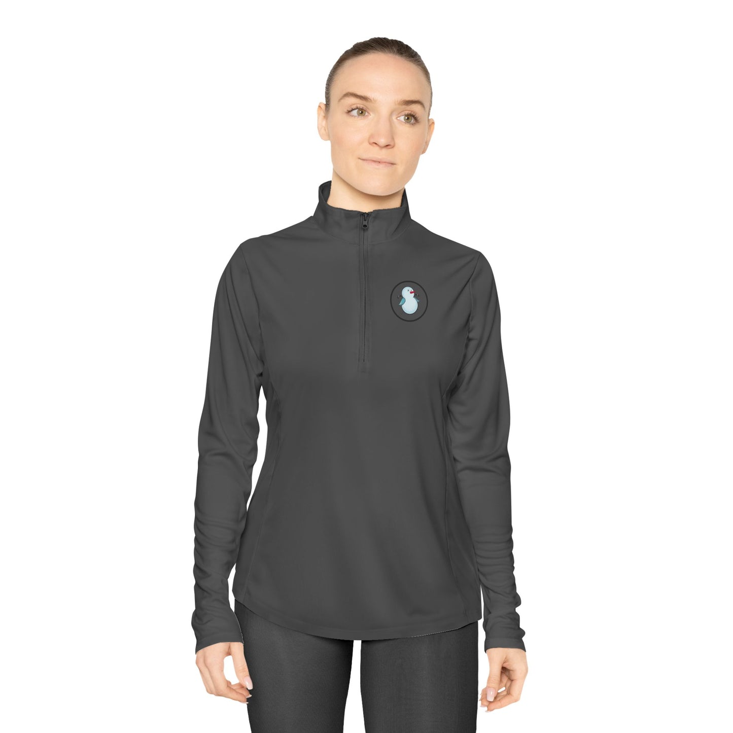 Birdie Snowman Ladies Performance Quarter-Zip Pullover