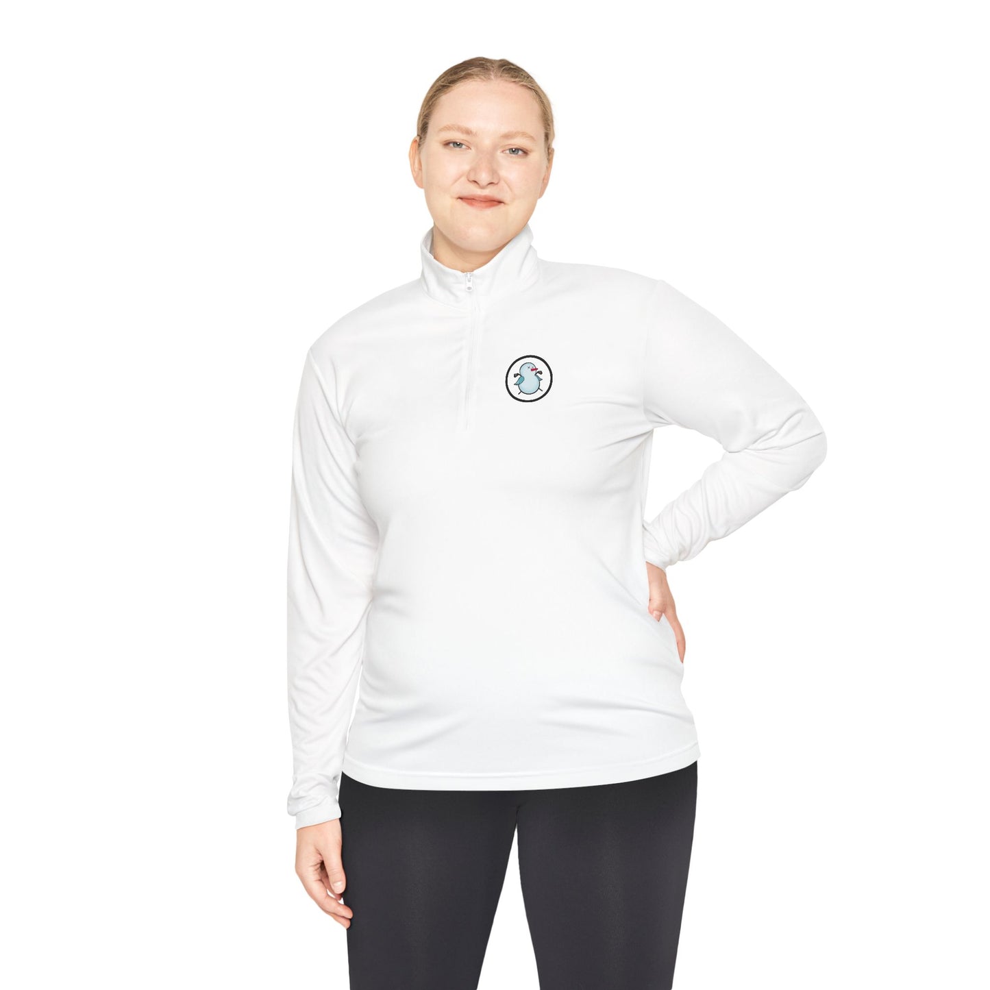Birdie Snowman Unisex Quarter-Zip Pullover