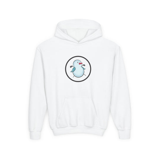 Snowman Youth Hoodie | Winter Sweatshirt for Kids, Holiday Gift, Christmas Sweatshirt, Cute Layer, Cozy Winter Style