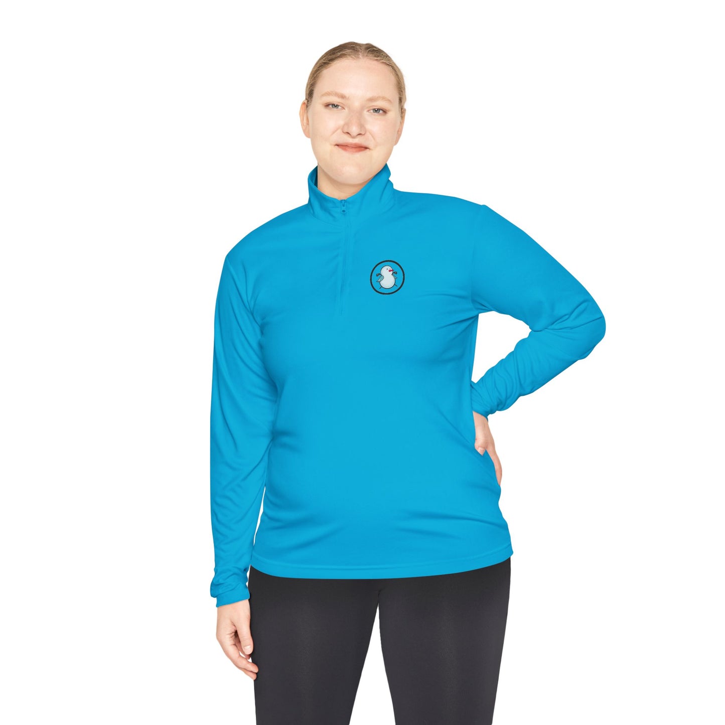Birdie Snowman Unisex Quarter-Zip Pullover