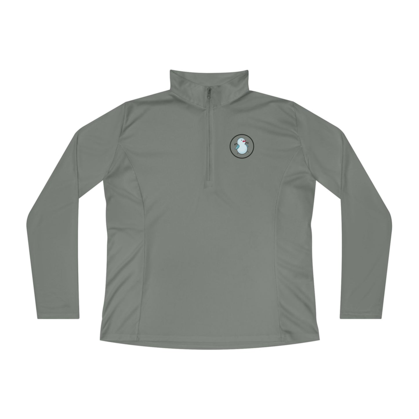 Birdie Snowman Ladies Performance Quarter-Zip Pullover