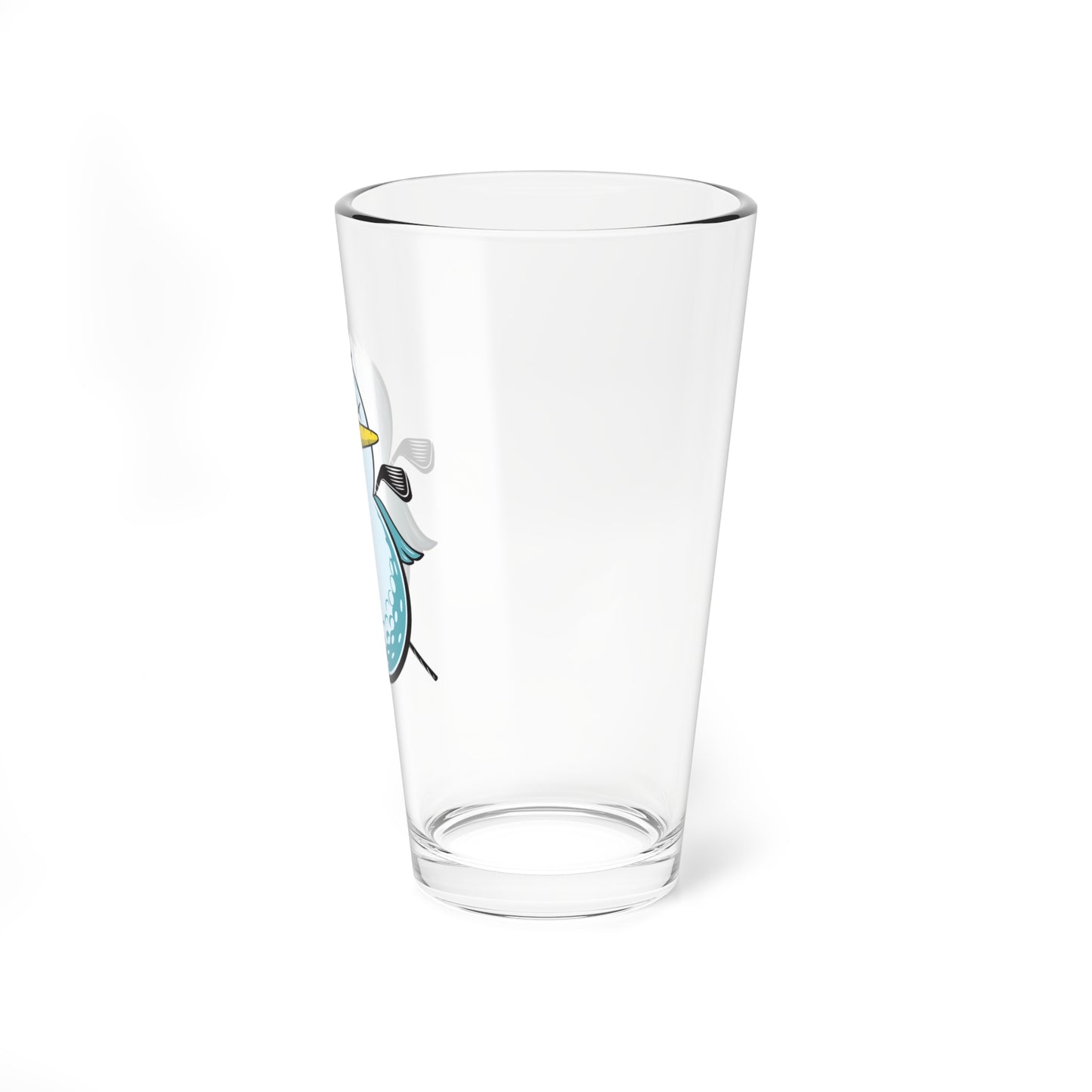 Birdie Snowman Pint Glass