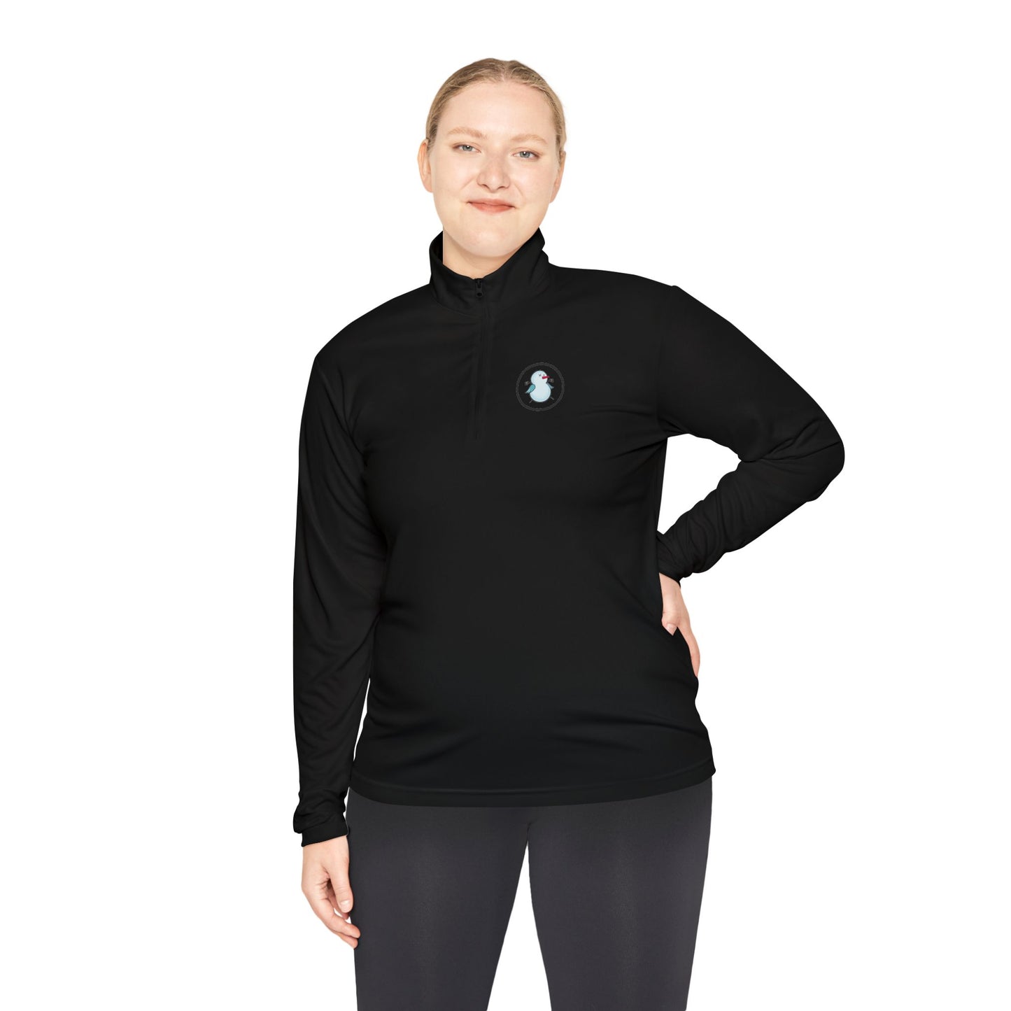 Birdie Snowman Unisex Quarter-Zip Pullover