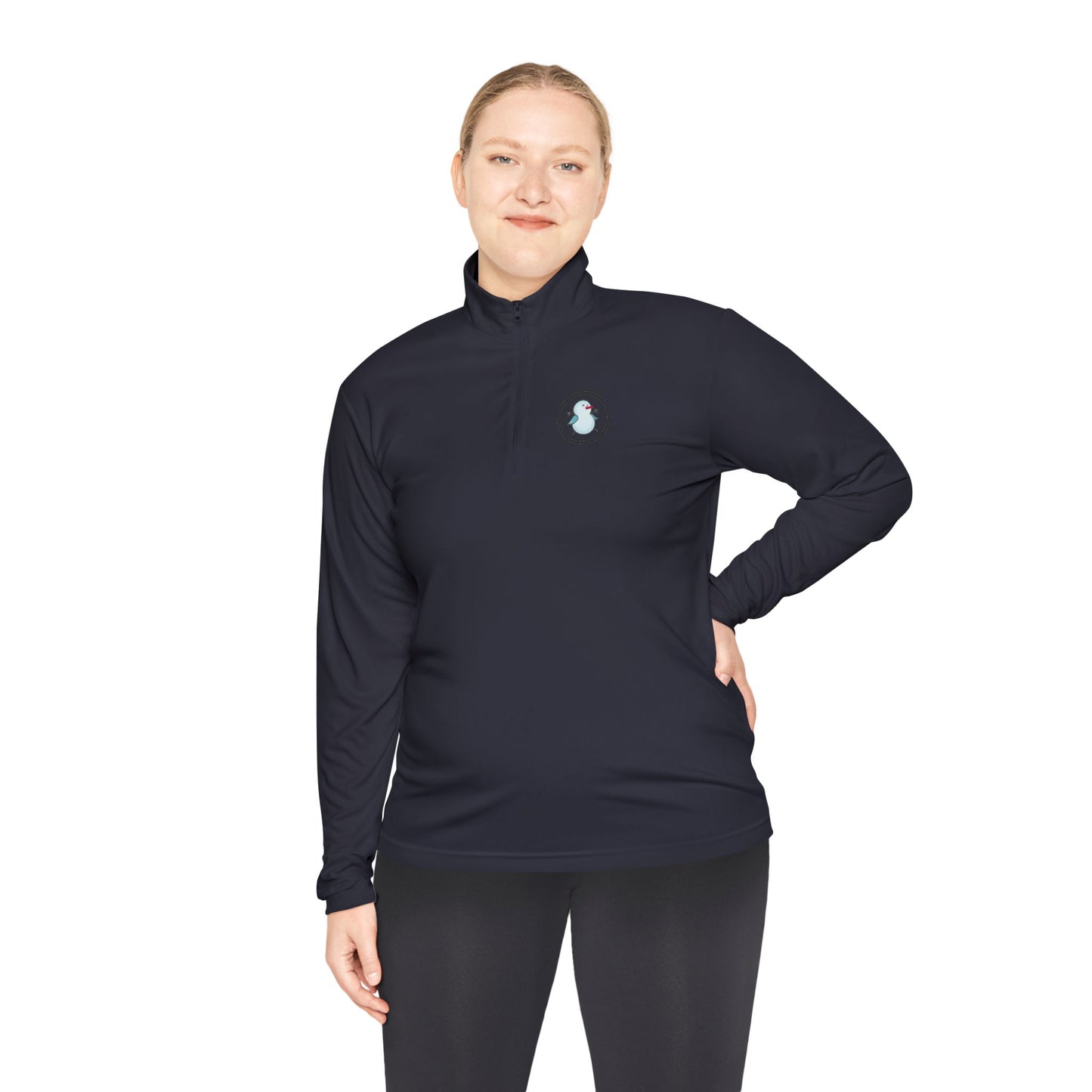 Birdie Snowman Unisex Quarter-Zip Pullover