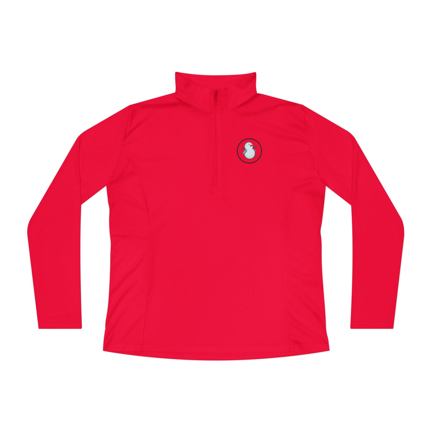 Birdie Snowman Ladies Performance Quarter-Zip Pullover