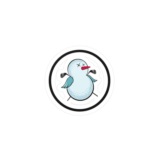 Quirky Bird Vinyl Decals - Fun Home Decor, Unique Stickers for Golf Lovers, Playful Gifts, Wall Art, Car Accessories