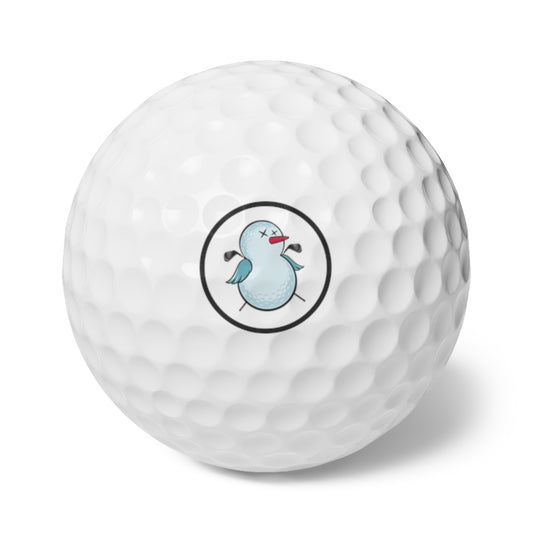 Golf Balls, Fun Snowman Design for Holiday Gift, Golf Enthusiasts, Stocking Stuffers, Unique Golf Gifts, Winter Sports