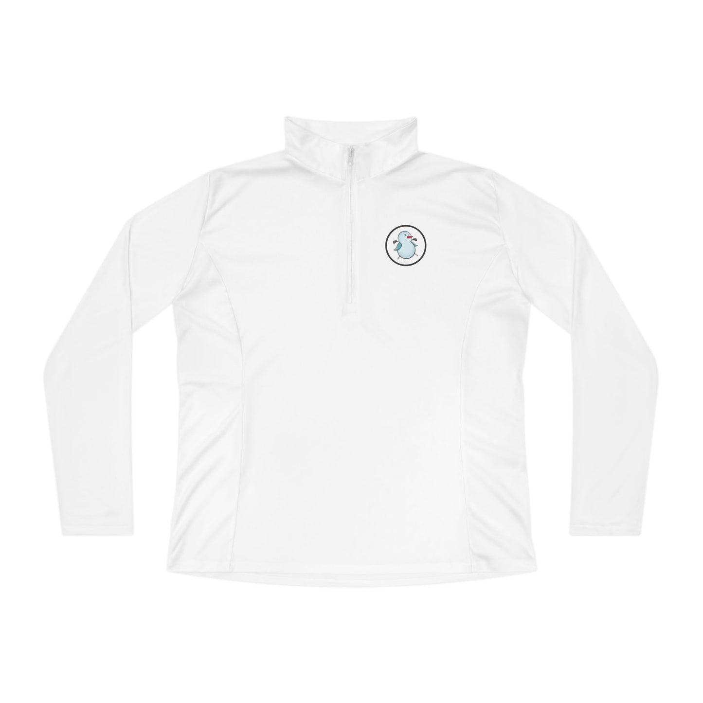 Birdie Snowman Ladies Performance Quarter-Zip Pullover
