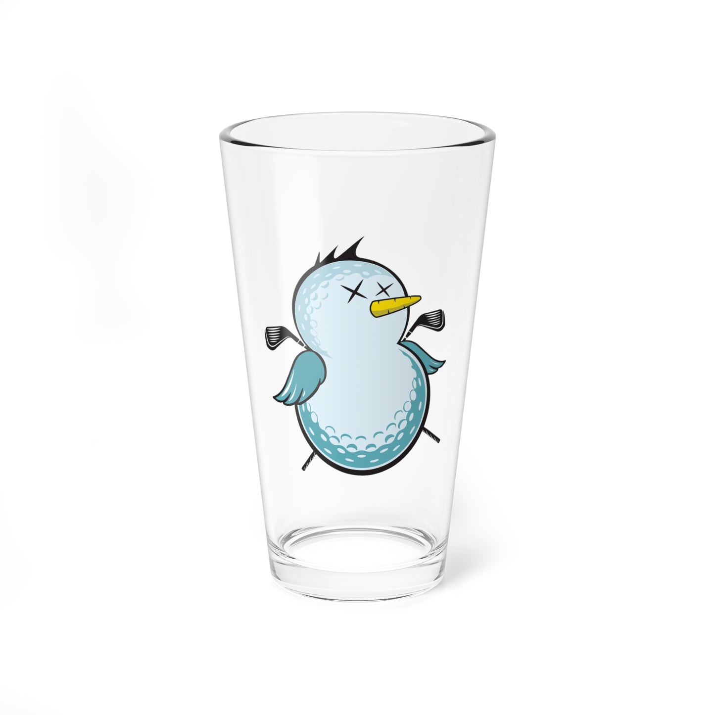Birdie Snowman Pint Glass