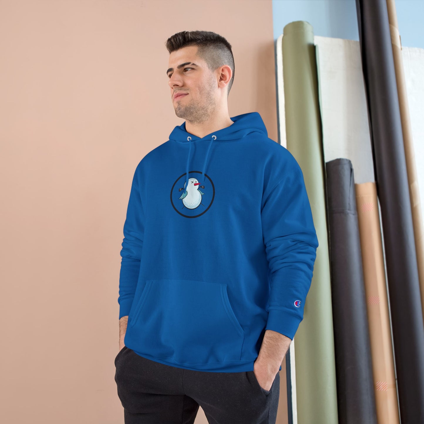 Birdie Snowman Champion Unisex Hoodie