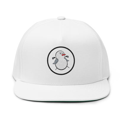 Embroidery Duck Flat Bill Cap, Stylish Headwear, Casual Accessories, Unique Gifts, Summer Fashion, Golfer's Hat, Trendy Cap