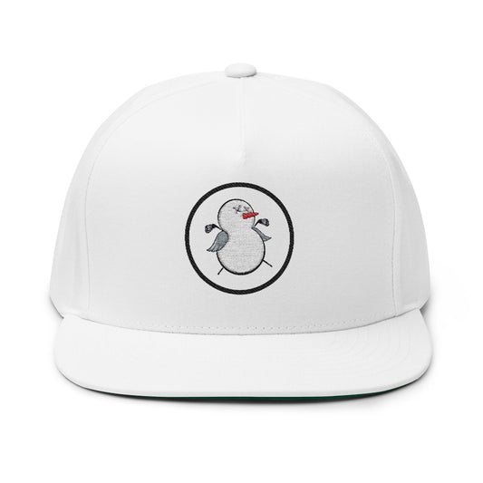 Embroidery Duck Flat Bill Cap, Stylish Headwear, Casual Accessories, Unique Gifts, Summer Fashion, Golfer's Hat, Trendy Cap