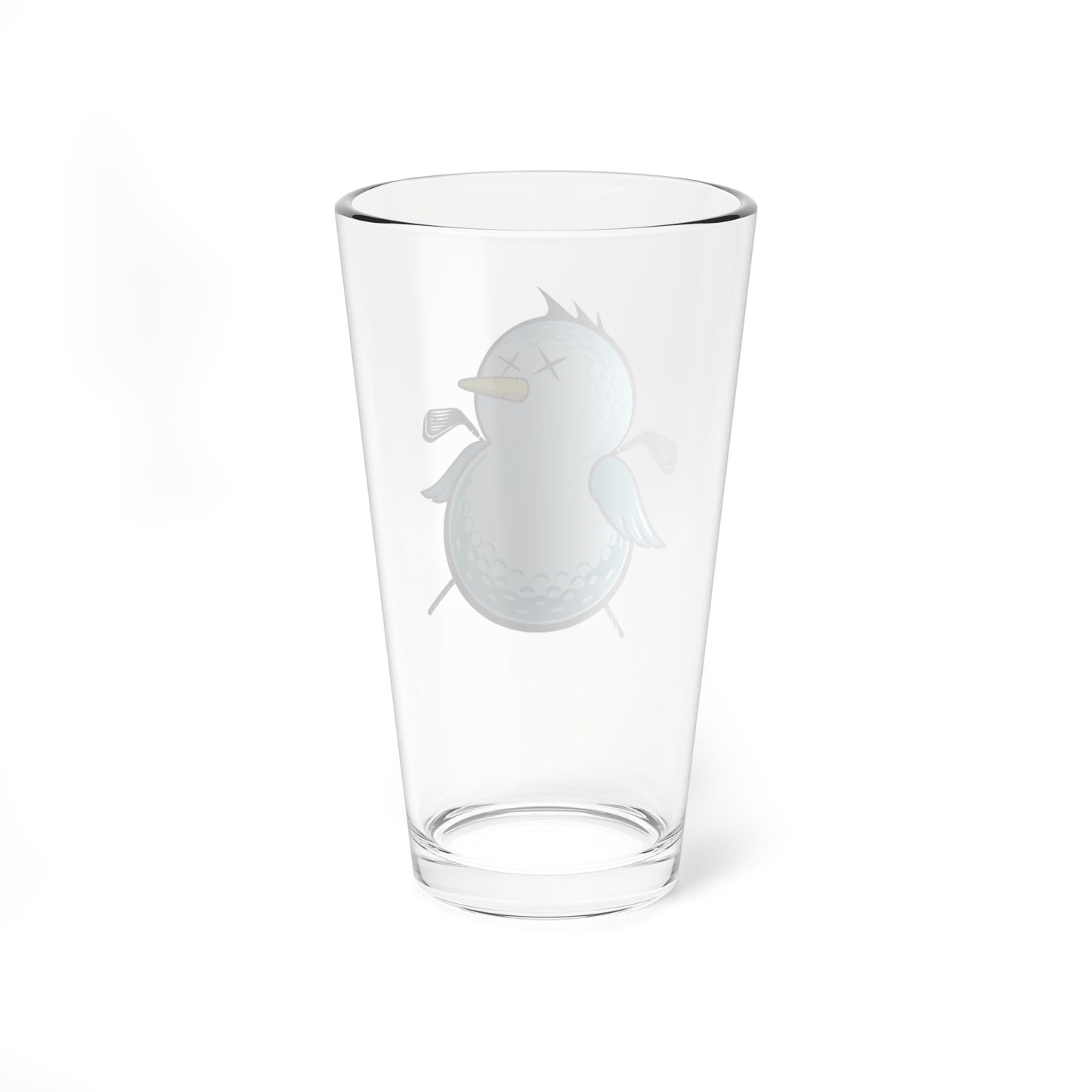 Birdie Snowman Pint Glass