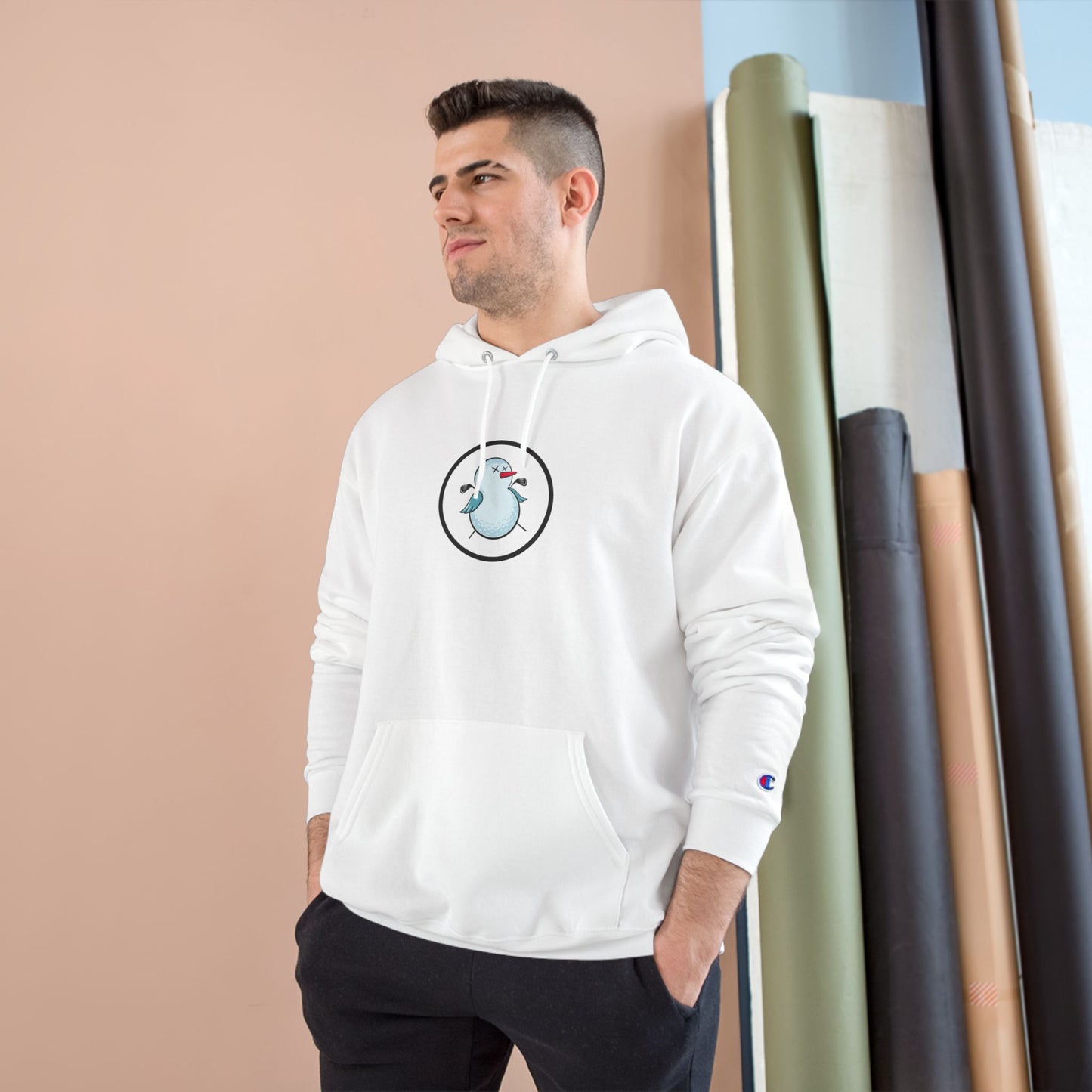 Birdie Snowman Champion Unisex Hoodie